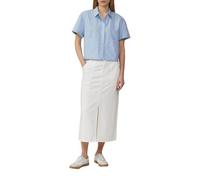 Verkürzte Hemdbluse im Relaxed Fit mit aufgesetzten Taschen 38 blau 2163677.5083.38
