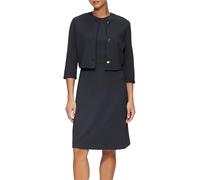 s.Oliver BLACK LABEL Kurzblazer Boxy Fit aus Vikose-Mix mit goldfarbenen Knöpfen Marine Größe 40