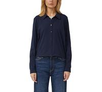 Verkürzte Jerseybluse mit Elastikbund hinten 38 blau 2174961.5959.38