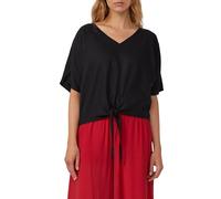 s.Oliver Verkürzte Leinenmix-Bluse im Relaxed Fit schwarz 40