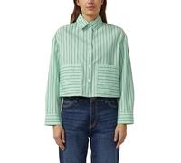 s.Oliver Verkürzte Popeline-Bluse im Relaxed Fit Grün Größe 38 2174590.72G7.38