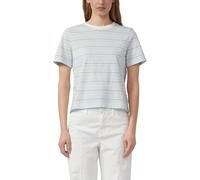 Verkürztes Jersey-T-Shirt mit Streifen 38 blau|mehrfarbig 2177037.51G1.38