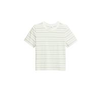 Verkürztes Jersey-T-Shirt mit Streifen 48 creme|mehrfarbig 2177037.02G1.48
