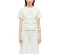 Verkürztes Jersey-T-Shirt mit Streifen 44 creme|mehrfarbig 2177037.02G1.44