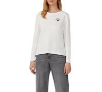 s.Oliver Longsleeve 2172640.02D0.42 verkürzt mit Stickerei-Detail Creme Größe 42