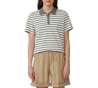 Verkürztes Poloshirt aus Baumwollpiqué 46 olive|creme 2174729.73H7.46