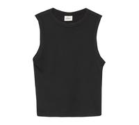 s.Oliver Verkürztes Slim-Fit-Top mit Rippstruktur Schwarz Gr. 134/140