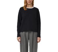 Verkürztes Sweatshirt mit Naht-Details 44 schwarz 2172335.9999.44