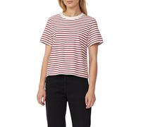 Verkürztes T-Shirt aus Interlockjersey 40 rot|creme 2166284.35G1.40