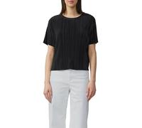 s.Oliver RED LABEL Regular Fit T-Shirt mit Plissee in BLACK, Größe 38