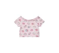 Verkürztes T-Shirt aus Rippware mit Off-Shoulder-Ausschnitt 104/110 pink 2165580.41A1.104_110