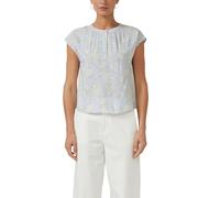 s.Oliver BLACK LABEL Bluse Viskose All-over-Print Blau/Mehrfarbig Größe 46