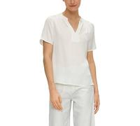 s.Oliver Viskose-Bluse mit Tunika-Ausschnitt