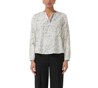Viskose-Bluse mit V-Ausschnitt und All-over-Print 34 creme 2174917.02A2.34