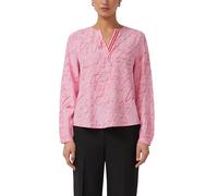 s.Oliver BLACK LABEL - Viskose-Bluse mit All-over-Print pink - Gr. - 36