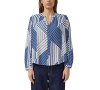 s.Oliver Viskosebluse mit Raffung und All-Over-Print