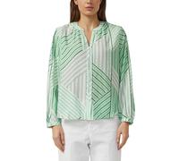 Viskosebluse mit Raffung und All-over-Print 36 grün 2174587.72A1.36