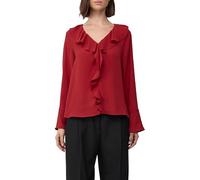 Volant-Bluse mit langen Ärmeln und Manschetten-Detail 38 rot 2173283.3626.38