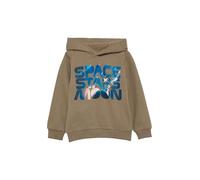 Wärmender Hoodie mit Frontprint 92/98 braun