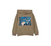 Wärmender Hoodie mit Frontprint 92/98 braun