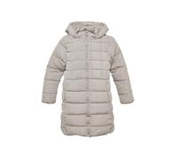 Steppmantel S.OLIVER JUNIOR, Mädchen, Gr. 134/140, grau (light grau), Web, Obermaterial: 100% Polyester. Futter: 100% Polyester, unifarben, casual, lässig geschnitten ca. Mitte Oberschenkel, Rundhals,