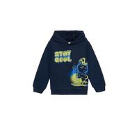 Wärmendes Kapuzen-Sweatshirt mit Frontprint 104/110 blau