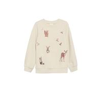 Sweatshirt mit Glitzer-Details 104/110 Beige