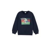 Wärmendes Sweatshirt mit gummiertem Frontprint 92/98 blau 2153668.5952.92_98