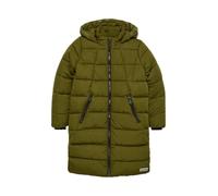 Warmer Mantel im Loose Fit mit Zwei-Wege-Zipper S Grün