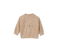 Warmes Sweatshirt mit Frontapplikation und Struktur 68 beige 2173682.84W0.68