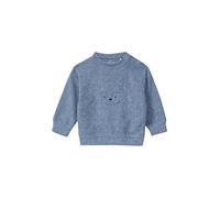 Warmes Sweatshirt mit Frontapplikation und Struktur 86 blau 2173682.55W0.86