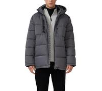 Wasserabweisende Pufferjacke mit abnehmbarer Kapuze und sportiven Details 3XL grau 2167451.9573.3XL