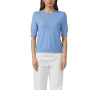 Weicher Kurzarm-Strickpullover aus Viskosemix 36 blau 2174842.5141.36