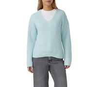 Weicher Strickpullover im Relaxed Fit mit V-Ausschnitt 42 türkis 2168002.6439.42