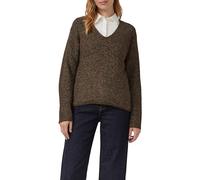 Weicher Strickpullover im Relaxed Fit mit V-Ausschnitt 34 braun 2168002.8945.34