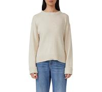 s.Oliver Damen Pullover 2169682 Weicher Strickpullover mit Ärmelaufschlag Braun Größe 40
