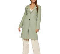 Weicher Wollmantel mit Reverskragen 44 grün