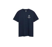 Weiches Baumwoll-T-Shirt mit Frontprint 3XL blau 2178330.59D1.3XL
