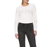 Weiches Jerseyshirt mit Frontprint und Schmucksteinen 38 creme 2156420.02D1.38