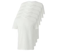 Weiches Kurzarm-T-Shirt aus Baumwoll-Jersey im 5er-Pack L weiß 2174527.0100.L