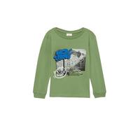 Weiches Longsleeve mit Frontprint 116/122 olive 2153436.7372.116_122