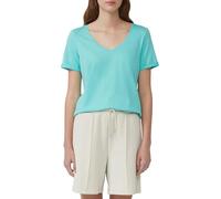 Weiches T-Shirt aus Baumwolle mit V-Ausschnitt 36 türkis 2166485.6099.36