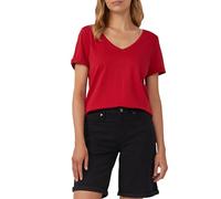Weiches T-Shirt aus Baumwolle mit V-Ausschnitt 36 rot 2166485.3533.36