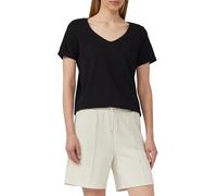 Weiches T-Shirt aus Baumwolle mit V-Ausschnitt 34 schwarz 2166485.9999.34