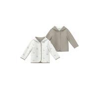 Unisex Wende-Sweatjacke mit Kapuze und All-over-Print 68 creme|braun|weiß 2178253.02A1.68