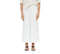 s.Oliver Wide-Leg-Culotte aus Popeline Weiß Gr. 38