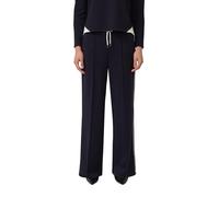 Wide-Leg-Hose aus Scuba mit Kontraststreifen 36 blau 2179592.5959.36