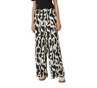 Wide-Leg-Hose im Loose Fit mit Elastikbund 46 weiß|schwarz 2161117.99A0.46