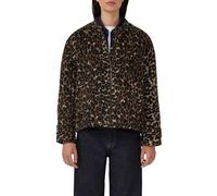 Wollmix-Blouson mit gerafftem Saum und Leo-Print XL braun 2166946.84B1.XL