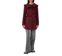 Wollmix-Mantel im Slim Fit mit Gürtel 46 rot 2166599.3902.46